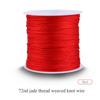 100M X 0.8mm Nylon Chinese Knot Cord Rattail Macrame Shamballa Thread String Red Nylon Macrame Knot Cord Nylon Chinese Knot Cord