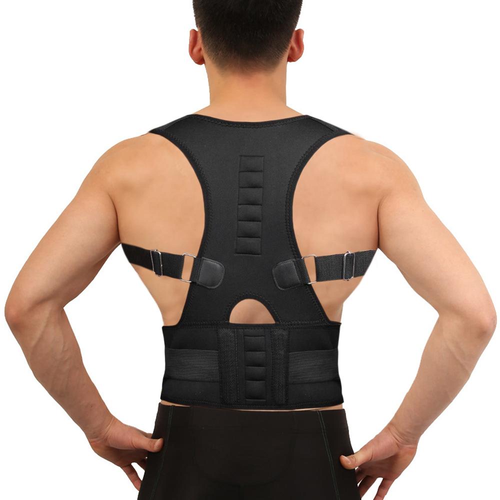 Magnetic Orthopedic Posture Corrector Scoliosis Magnet Humpback Girdle Back Brace Spine Neoprene Pain Support Belt For Man Woman
