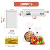 Clear Drawstring Packaging Bag for Cookies, Bread, Candy, and Baked Goods