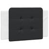 Vidaxl LED Bed Frame, White-Black, 90X200 Cm, Faux Leather