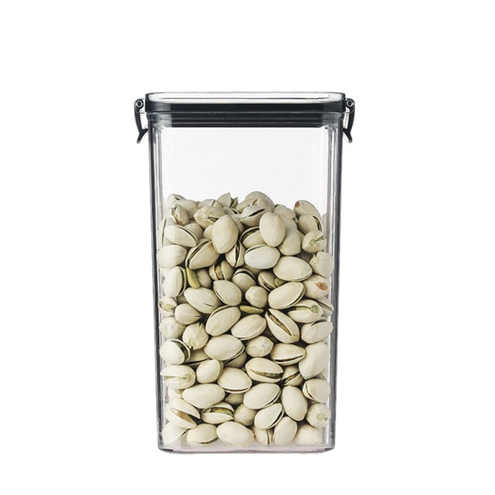 Transparent Dry Food Storage Container 1300ml Cereal Container Food Storage Canister Kitchen