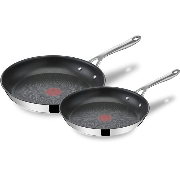 

Набор сковородок Tefal E304S244 Jamie Oliver Cook s Direct из нержавеющей стали, 2 шт.