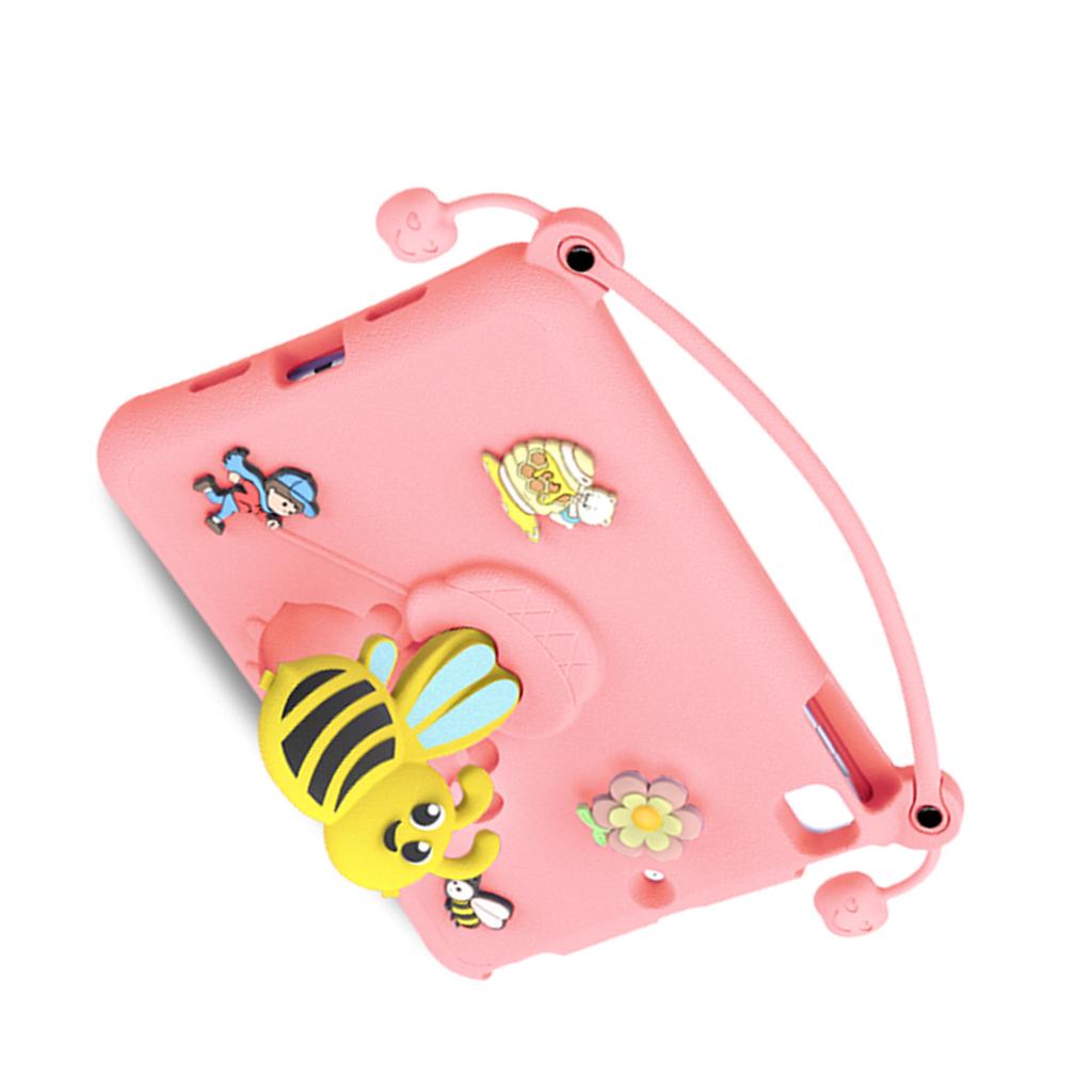 Étui de Protection en EVA Motif Abeille pour iPad Pro 9.7 Pouces Air 1 2 Protecteur antichoc avec Support Rose