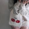 Schicke Kirsch-Strickhandtasche: Vielseitige kleine Handtasche für Damen