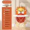 Kids' No-Drill Indoor Basketball Hoop with Suction Cup for Silent Play