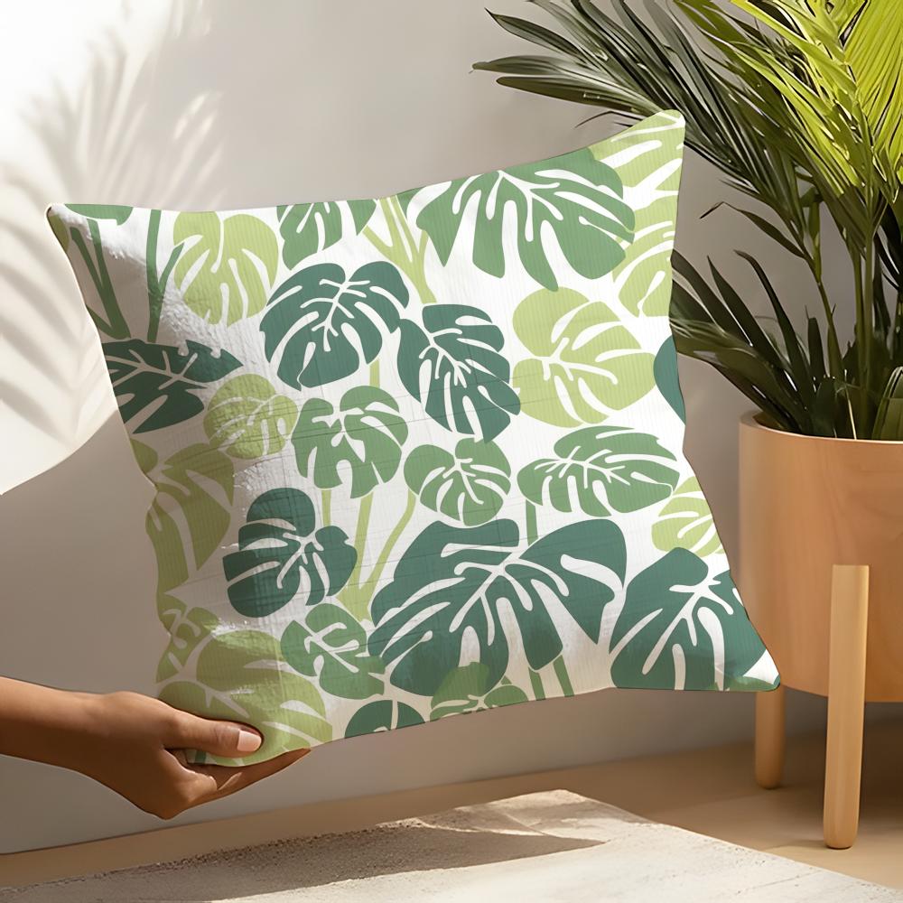 Moderne stijl Blad Kussensloop Huis Woonkamer Decoratie Linnen Kussenslopen Kussenhoes