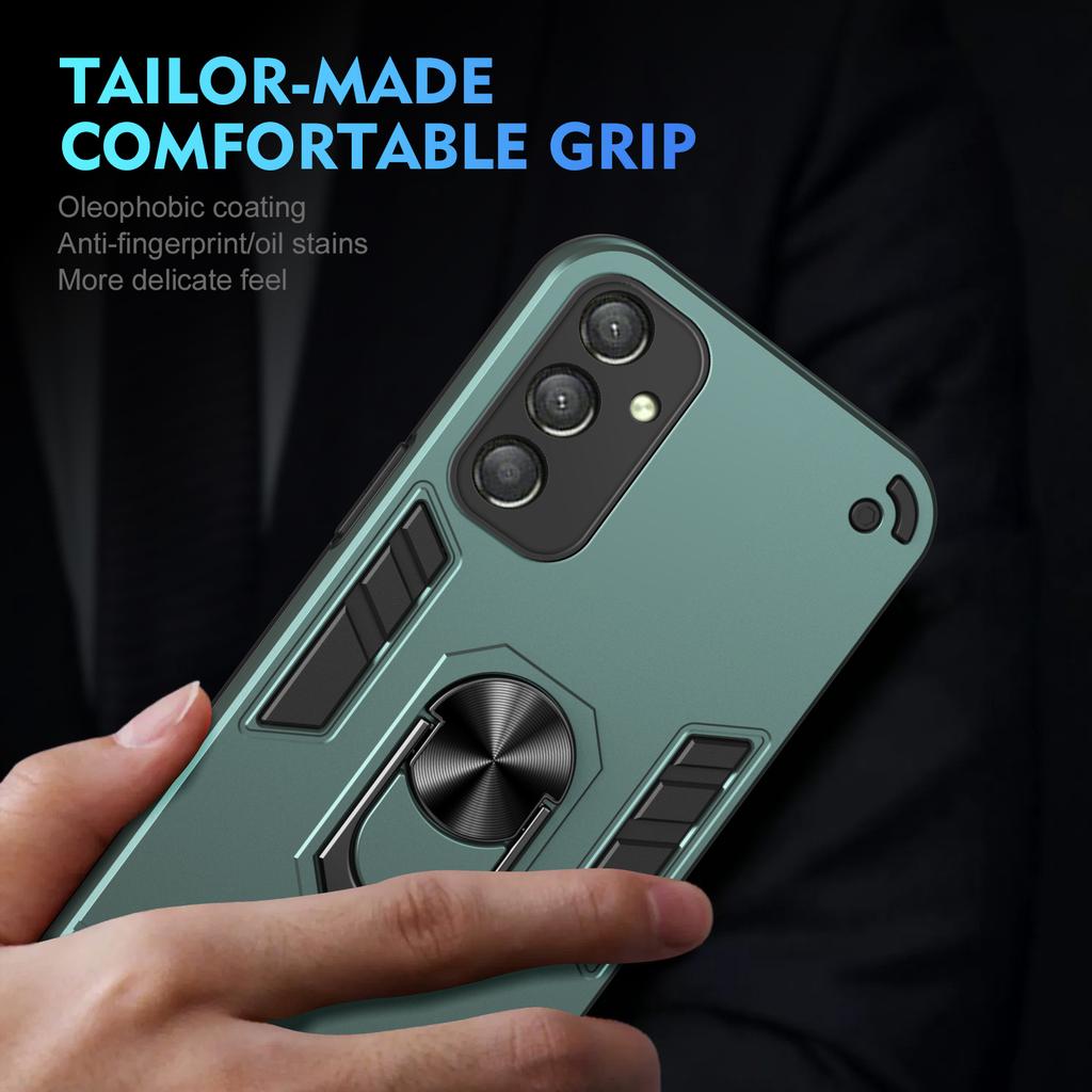 For Samsung Galaxy A57 A56 A36 A37 A17 A07 A06 5G Cover Ring Holder Armor Shockproof Phone Case Protect PC Hard Shell Back Cover