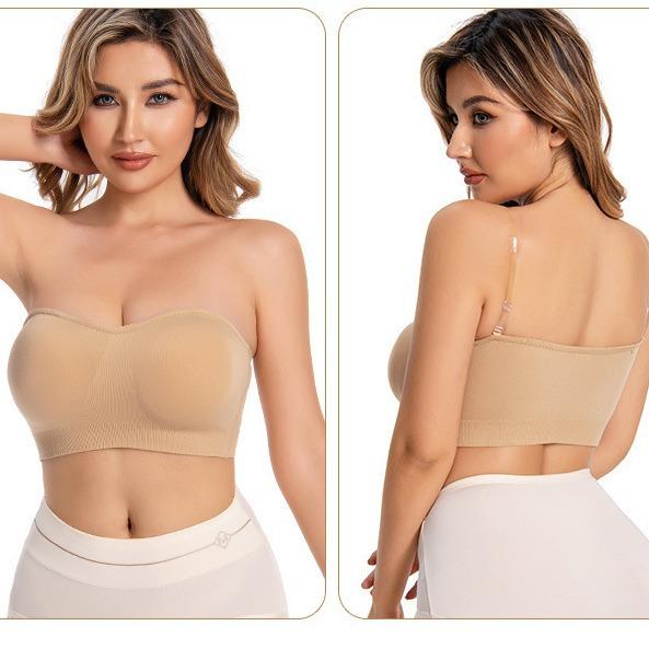 Manufacturer Large size underwear Women's tube top bra Spice girl off-shoulder no steel ring chest back bra