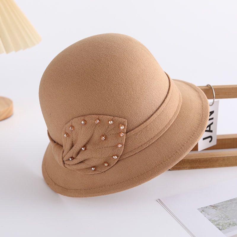 Осенне-зимняя модная шляпа Женская шерстяная цилиндр Женская шляпа-ведро Шляпа-котелок Трендовая британская one size