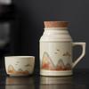 OLOEY Ceramic Stewing Tea Pot with Cup