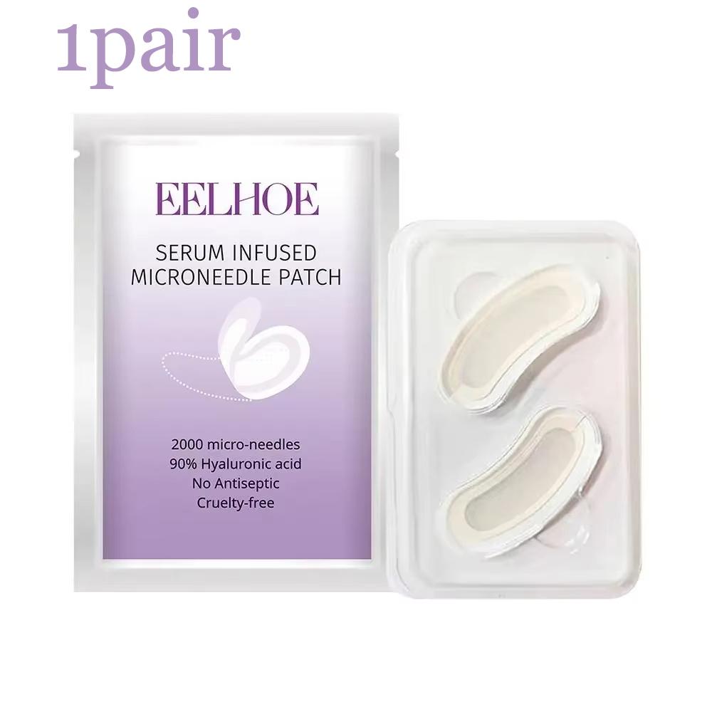 1/5/10 Pair Micro-needle Eye Patch Mask Anti-Wrinkle Patches with Collagen for Deep Hydration To Smooth Crow's Feet and Puffy Eyes
