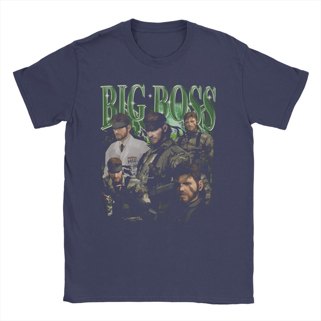 2026 Big Boss MGS3 Snake Men Women T Shirts Metal Gear Solid 3 Vintage Tees Short Sleeve O Neck TShirts  Graphic Clothing