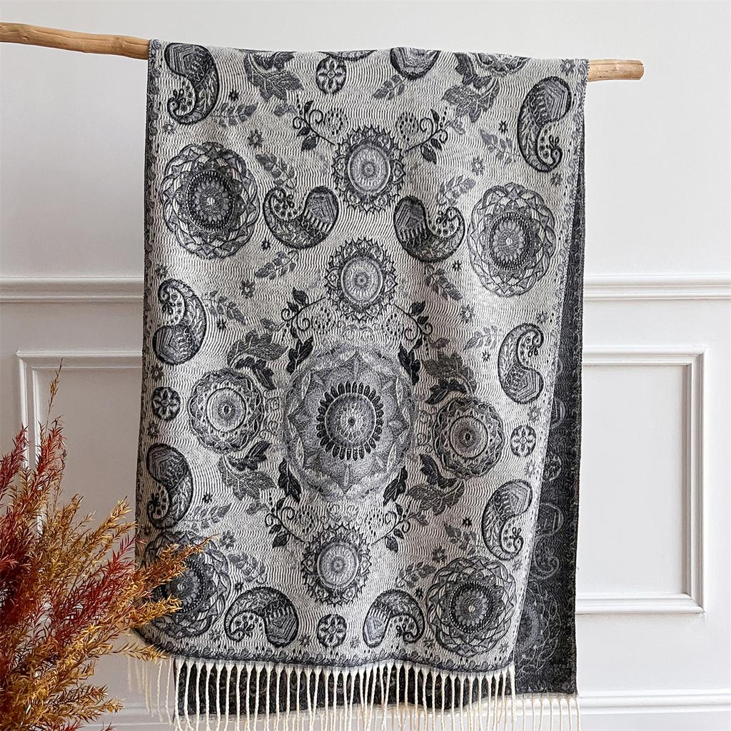 Luxury Cashmere Winter Scarves Women Thicken Pareo Cape Warm Pashmina Shawl Chunky Headscarf Wrap Lady Elegant Poncho Turban