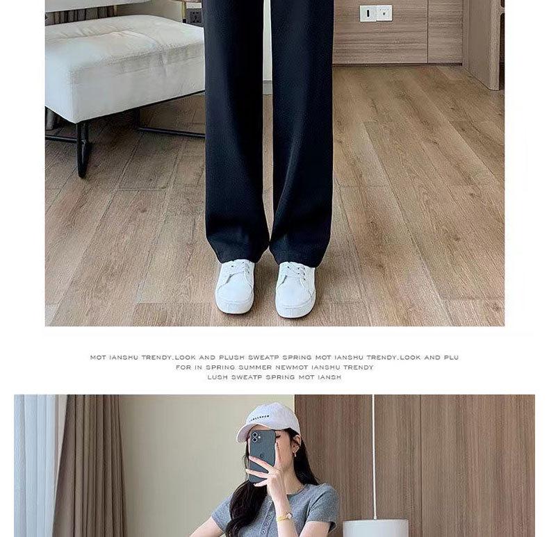 Damen Frühling/Herbst Gerade Bein Weites Bein Lässig Slim-Fit Bodenlang Hose (Spielraum: Keine Rückgabe/Umtausch)