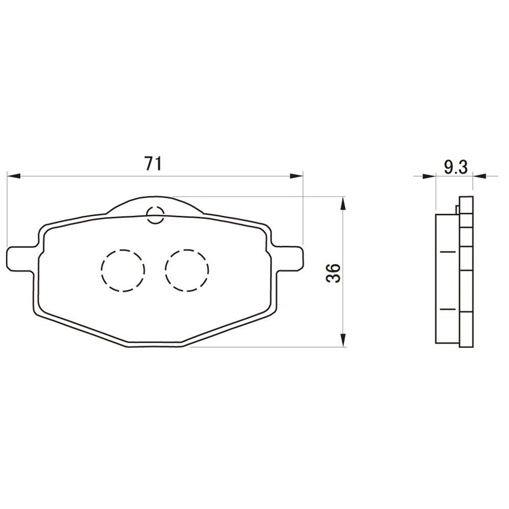 Daytona Motorradbremsbelag Golden Pad