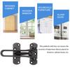Swing Bar Door Lock Zinc Alloy Front Door Lock Latch Security Bar Stopper for Windows Cabinets Hotel Home Security