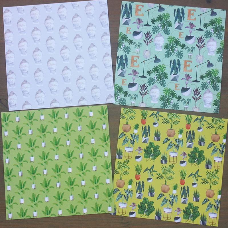

24 Sheets Wonderfu Life Craft Paper Pad Cutting Dies Art Background Origami Scrapbooking Card Making светло-серый