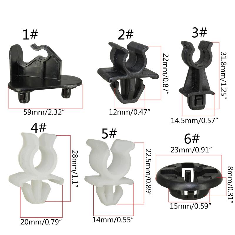 10Pcs Vehicle Retainer Hood Bonnet Support Stay Rod Clip for Qashqai Dualis J10 D40