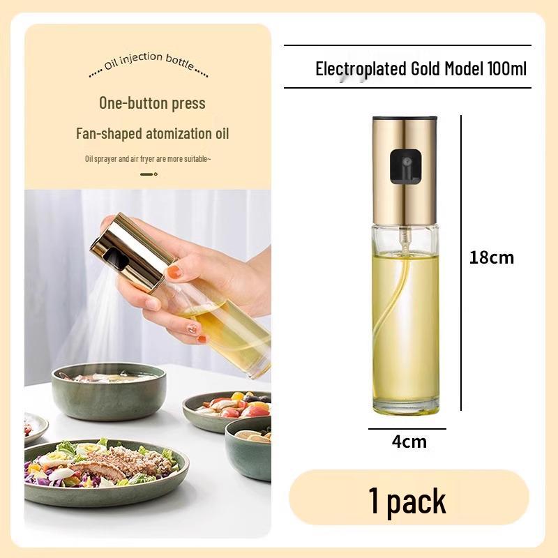 Oil Sprayer Glass Bottle for Air Fryer - Food-Grade PET, Thickened Atomizing Spray Pot