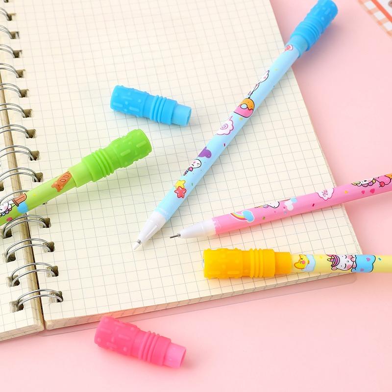 18pcs Kawaii Neutral Pen School Office Supply Novel Creative Cat Glitter Recreation Cute Waterbased Pen Stationery School Supplies