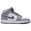 Air Jordan 1 Mid GS Cement True Blue Scarpe da ginnastica per bambini Grigio Cement-Grigio Bianco DQ8423-014