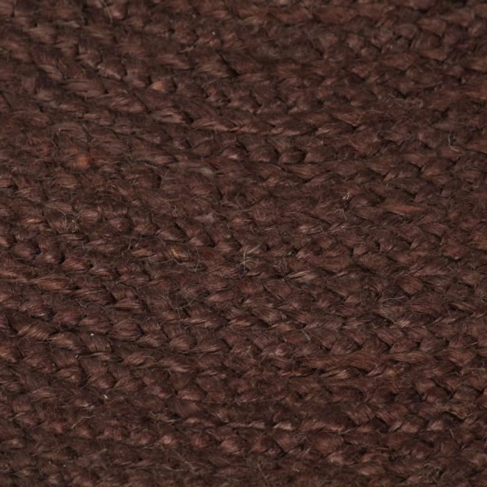 Tapis - vidaXL - Jute Rond 180 cm - Marron - Fait à la main - Naturel