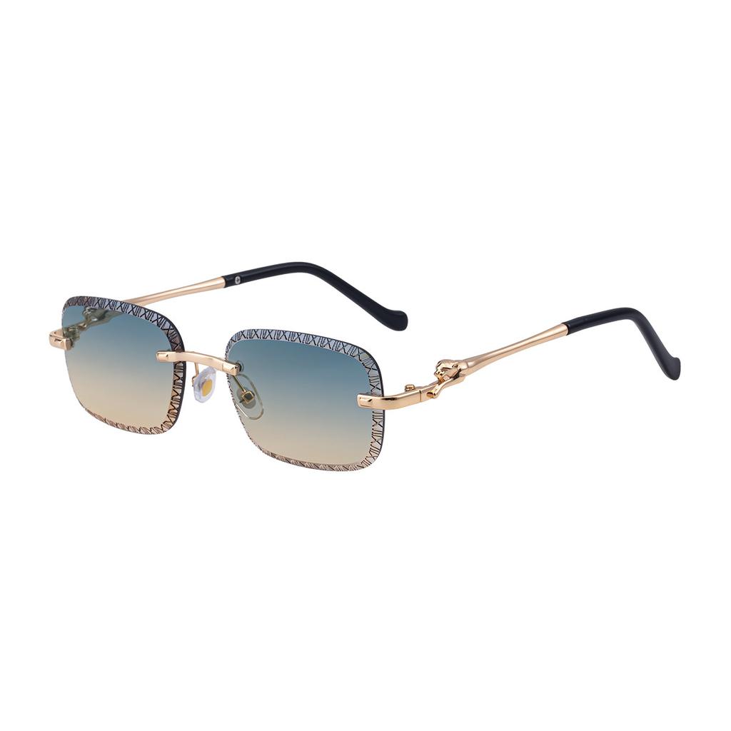 JYL TS Men's Rimless - Diamond-Cut Unique Sun-Protective Shades WF-5G328
