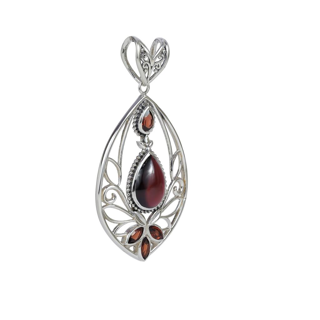 Rare Amethyst 925 Sterling Silver Pendant: Gemstone Jewelry
