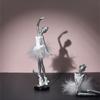 Elegante Harzskulptur einer Balletttänzerin Ballerinen-Figur Tanzendes Mädchen Statue Ornament zur Verschönerung jedes Raumes