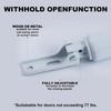 Storm Door Closer,1 Set Screen Door Closer,Pneumatic Door Bracket, Window Closer Safety Closure with Hold Open for Storm(White)