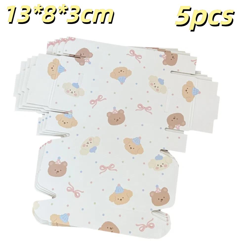 

5Pcs/set Milk Yellow Packaging Box Cute Cartoon Gift Packaging Box Airplane Box Gift Packaging 04