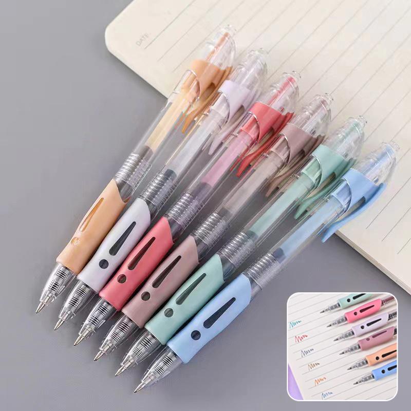 

9 шт. гелевая ручка черная 0,5 мм чернильная ручка для печати удобная ручка для письма офисная школьная шариковая ручка японская канцелярия 6pcs/set