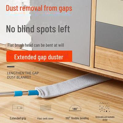 Telescopic Rod Dust Duster: Household Cleaning Tool for Dusty Narrow Spaces