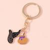 Cute Enamel Halloween Keychain Ghost Bat Pumpkin Keyring Pendants for Car Keyholder Handbag Decor DIY Halloween Jewelry Gifts