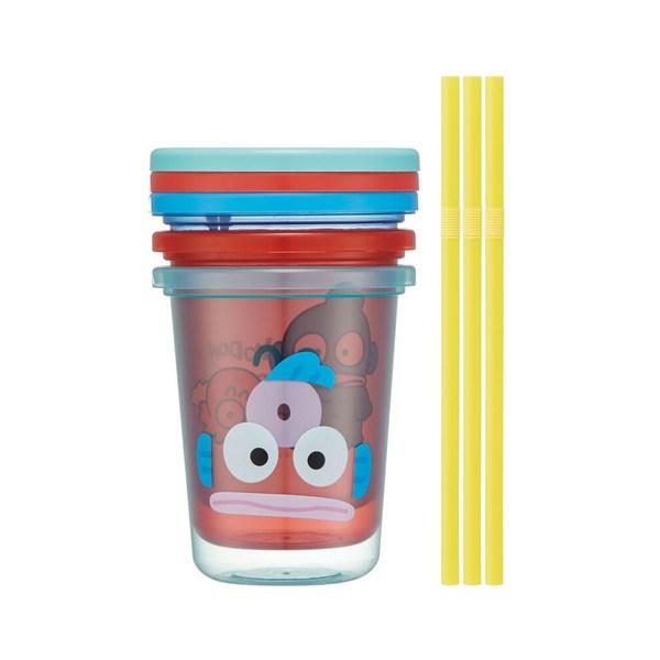 Straw Cup 3-piece Set Hangyo-dong 320ml, Mixed Colors, 1 Set