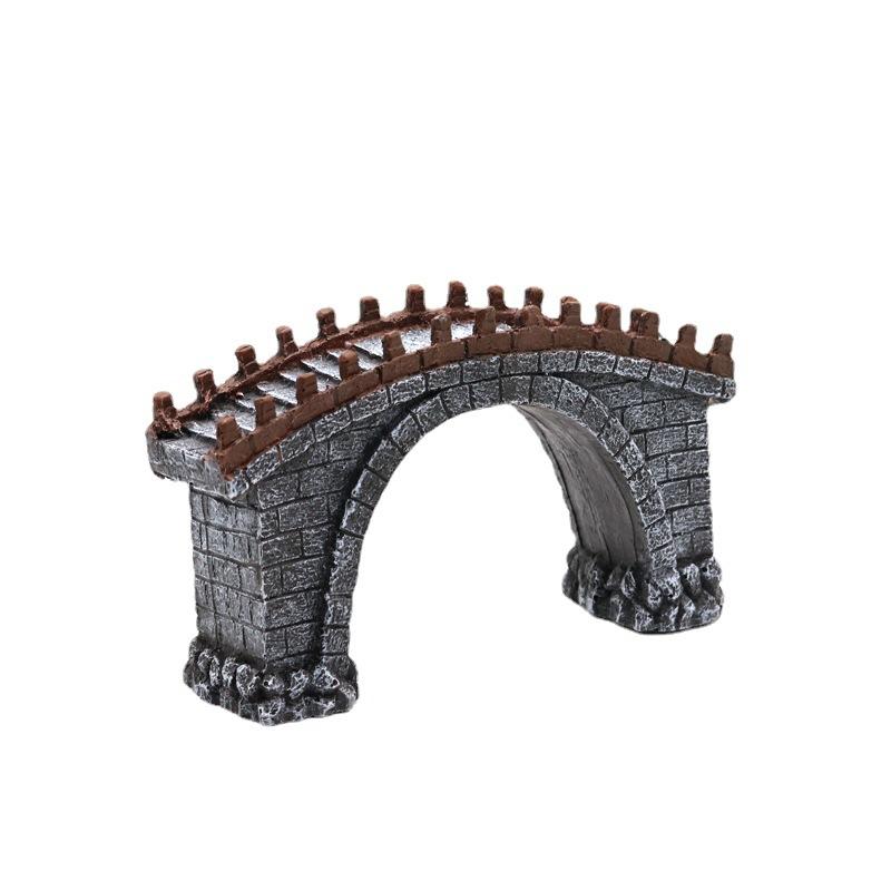 Aquarium Ornamente Künstliche Brücke Harz Aquarium Ornament Künstliche Landschaftsgestaltung Brücke Für Desktop Aquarium Aquarium Dekor