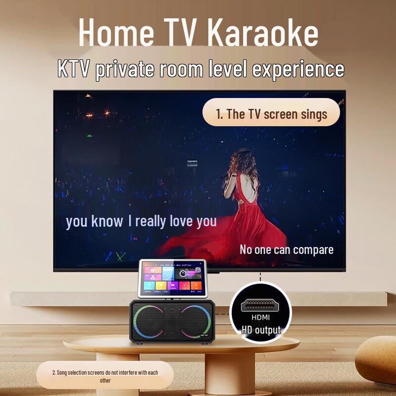 SAST SA-825 HIFI Karaoke Machine with Screen CN Plug (adapter Included)