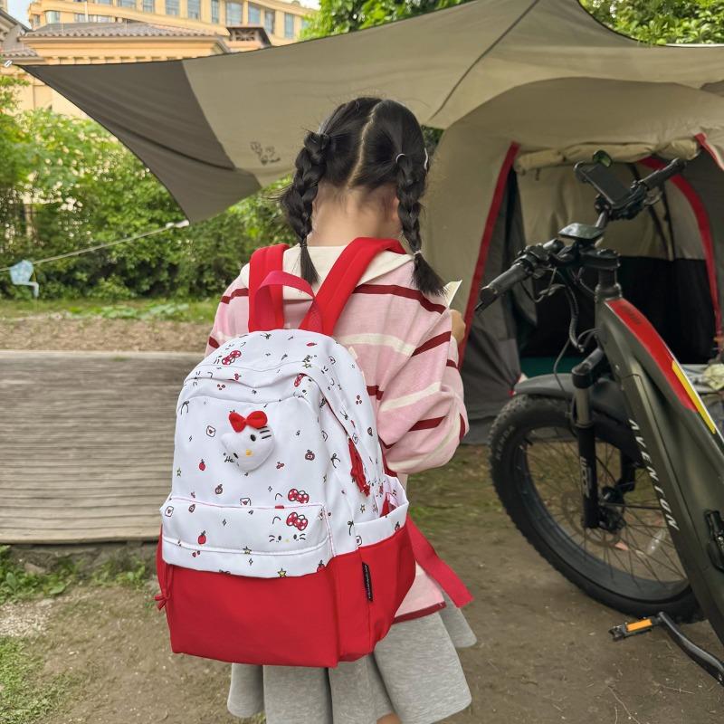 New cute cartoon backpack girl junior high school primary school large capacity commuting light schoolbag student backpack