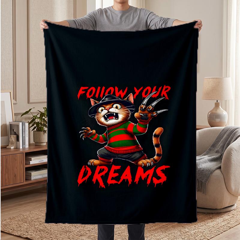 Freddy Krueger Soft Warm Flannel Blankets Comfortable Blanket for Home Decoration Gifting