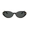 Versace [Available Prescriptions] Tubular Greca Pattern On the Temples, Oval Sunglasses, Women's Black 12145833 O4469-OGB18754_ONUL-Black 54