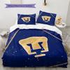 Pumas Football Team  Pattern Bedding Quilt Set  Home Decoration  Gift (1 * duvet cover + 2 * pillowcase  without core)