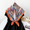 Silk Scarf  Imitation Silk Scarf  Retro High-end Scarf  Tied Hair  Light Breathable  Soft Shawl Scarf