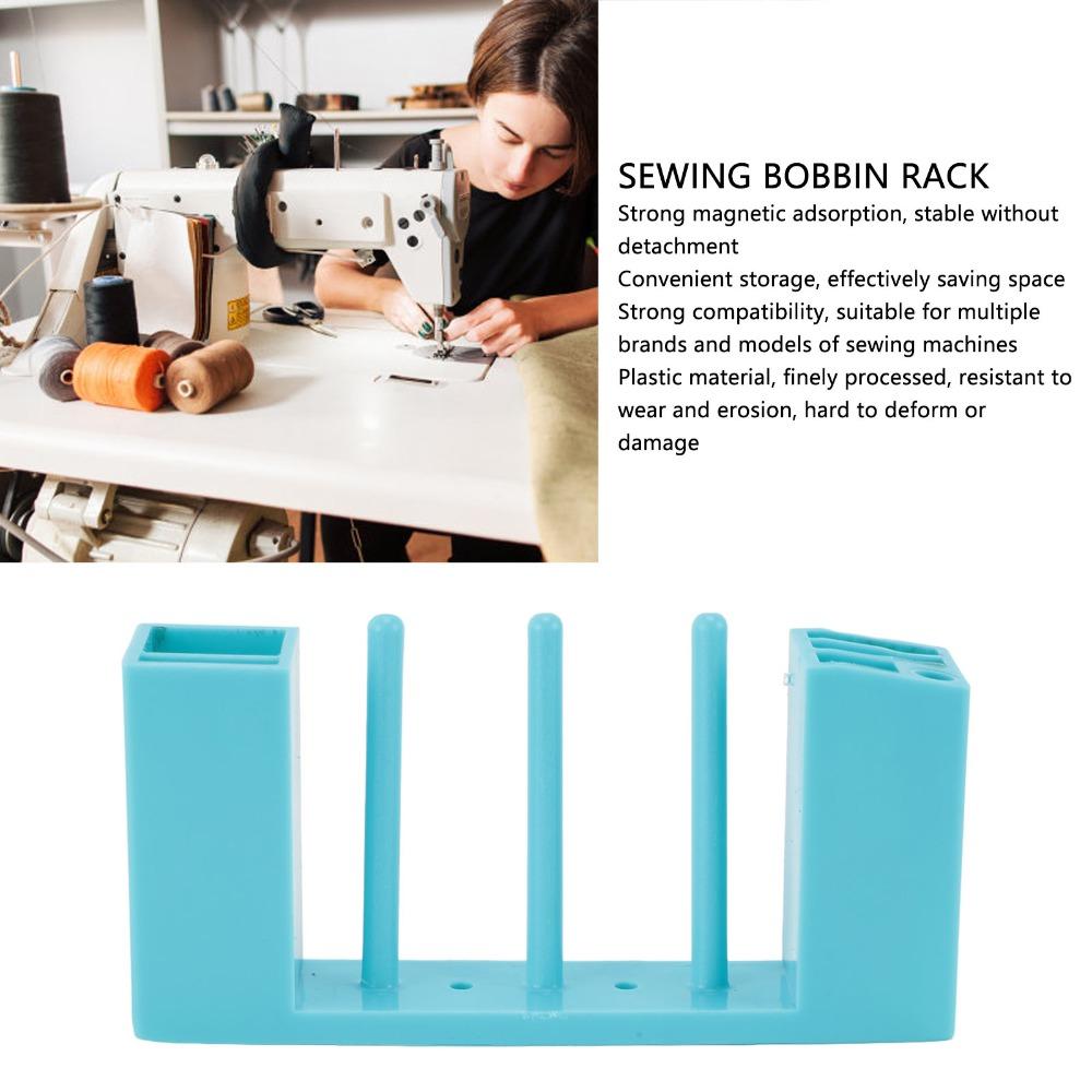 Durable Storage for Sewing Supplies Plastic Spool Rack Magnetic Craft Organizer  Thread Storage