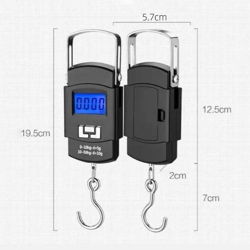 Portable Electronic Scale Digital Scale Hanging Hook Travel Double Precision Luggage Weight Scale Portable Home Outdoor Tool
