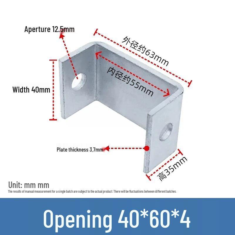 Galvanized Steel Ceiling Connector Bracket with Adjustable U-Channel and Eye Bolt