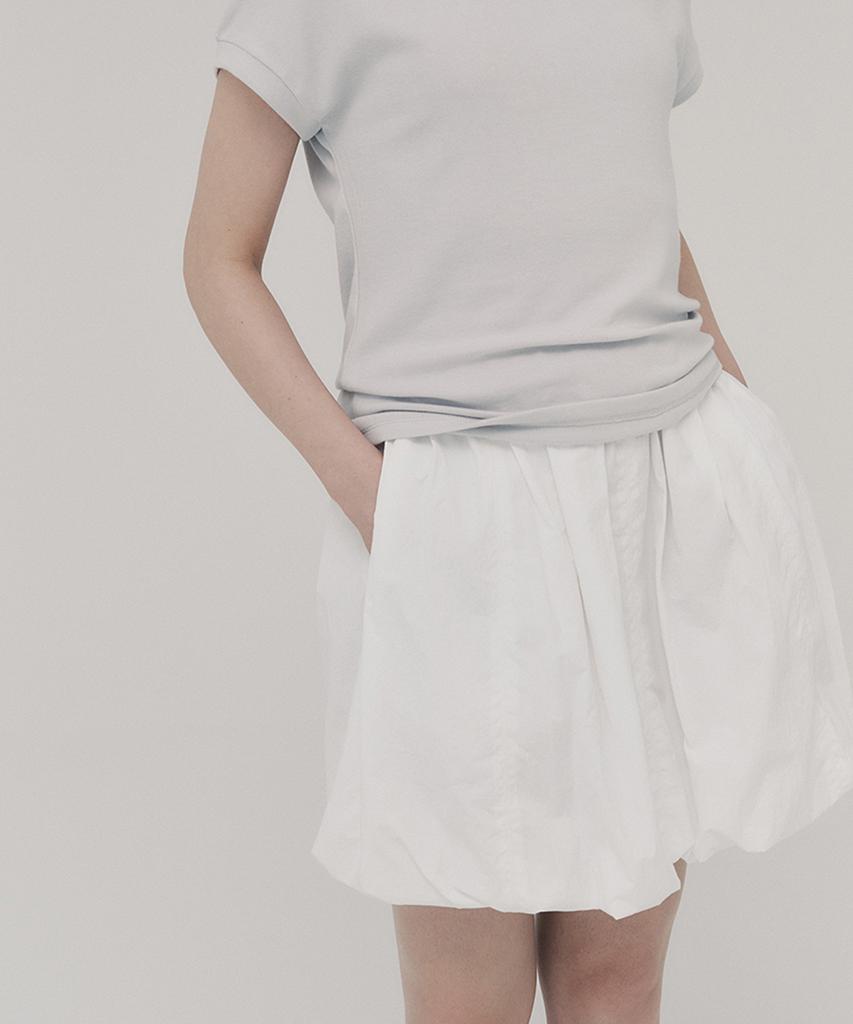 Awi Balloon Skirt_White