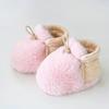 Newborn Winter Booties Thermal Soft Sole Shoes Plush Fleece Lined Prewalkers for Baby Boy Girl Warm Anti-Slip First Walkers
