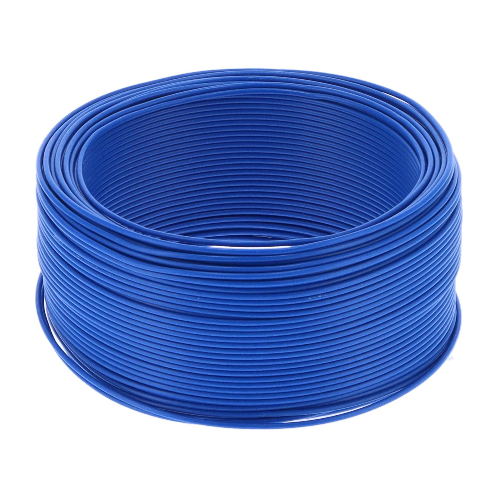 

BV‑1x1 PVC Red Copper Insulated Wire 7 Core Electrical Flexible Wire Cable 100m 328.1ft AC300V Blue