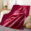 Strawberry ice cream pattern Flannel printed blanket suitable for all seasons suitable for living room office sofa and travel