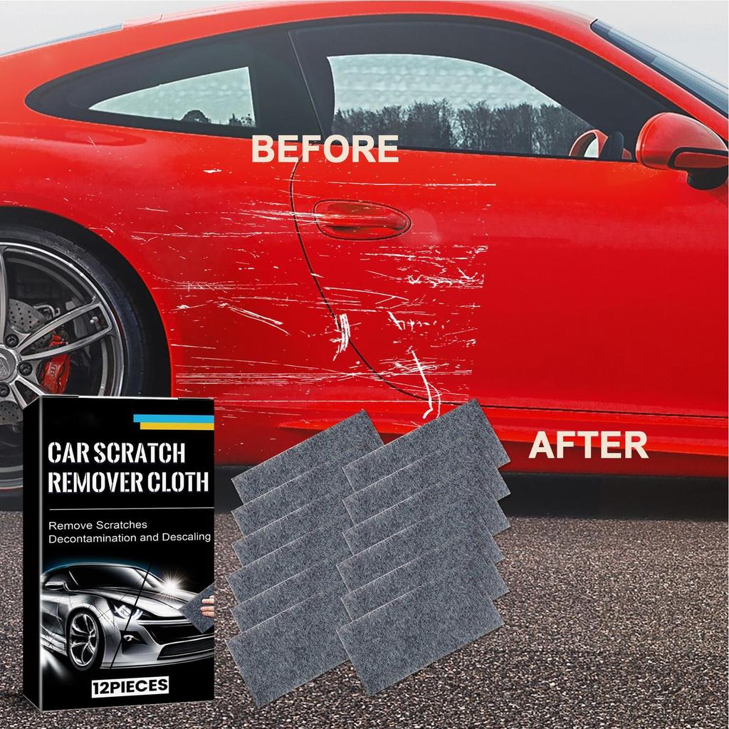 Car Scratch Repair Cloth 12-pieces Reusable Paint Repair Nanowipe Nano Cloth Scratch Remover For Trailer RV Truck Automotive